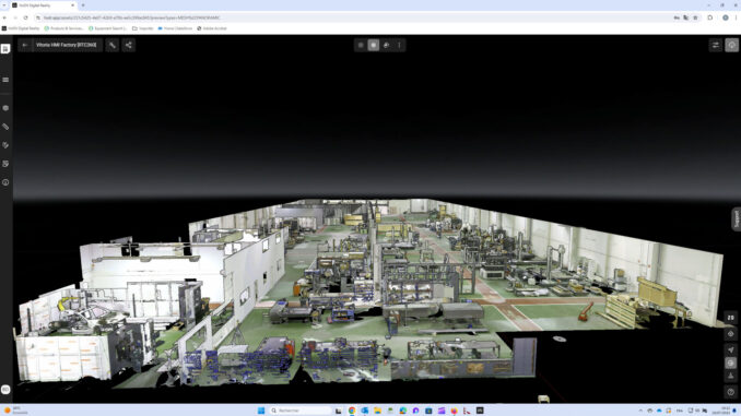 Hexagons Digital Factory Solution creates Digital Twins of a production line