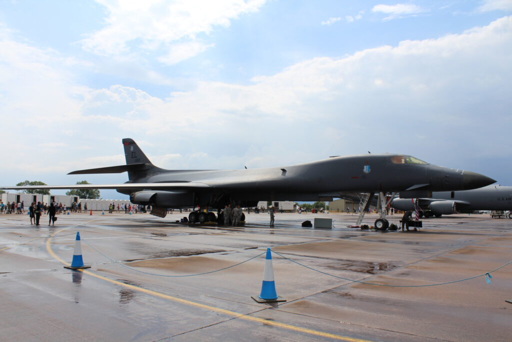 A Rockwell B-1B Lancer on the ground at RAF Fairford (Image: Max Thrust Digital)