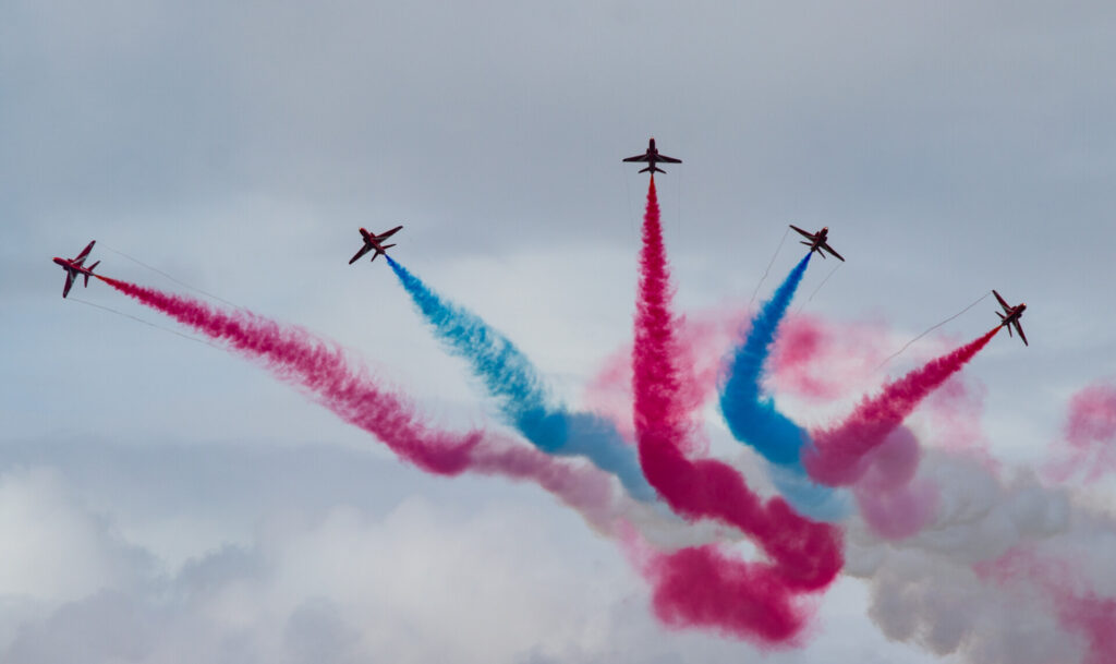 The Red Arrows at RIAT 2023 (Image: UK Aviation Media)