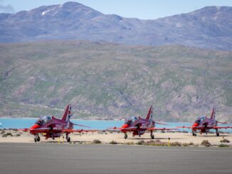 Red Arrows in Greenland (UK MOD © Crown copyright 2024)