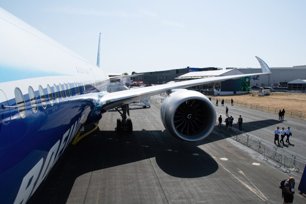 At 76m long, the Boeing 777-9 is longer than the 777-300