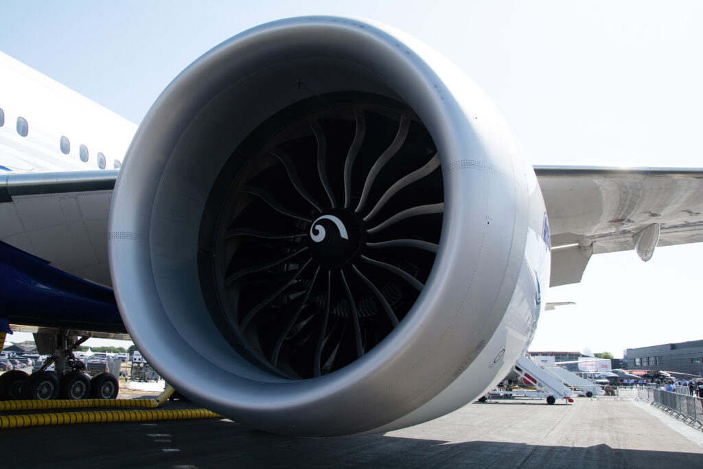 The GE9X Engine that powers the 777-9