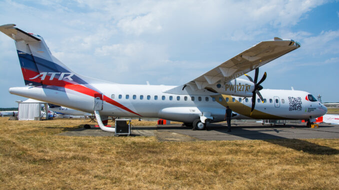 ATR are using 100% Sustainable Aviation Fuel (SAF) (Image: Max Thrust Digital)