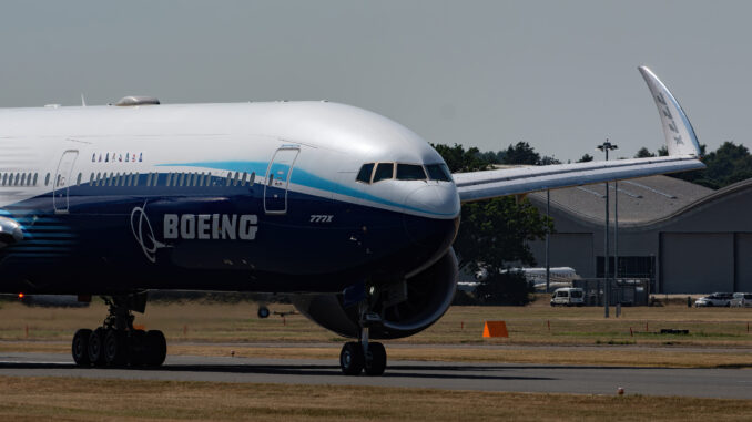 Wingtips that fold automatically after landing? That will be the 777-9 (Image: Nick Harding / UK Aviation Media)