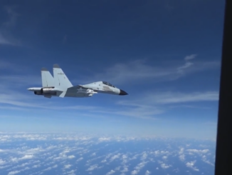 Chinese J11 Fighter intercepting US RC135