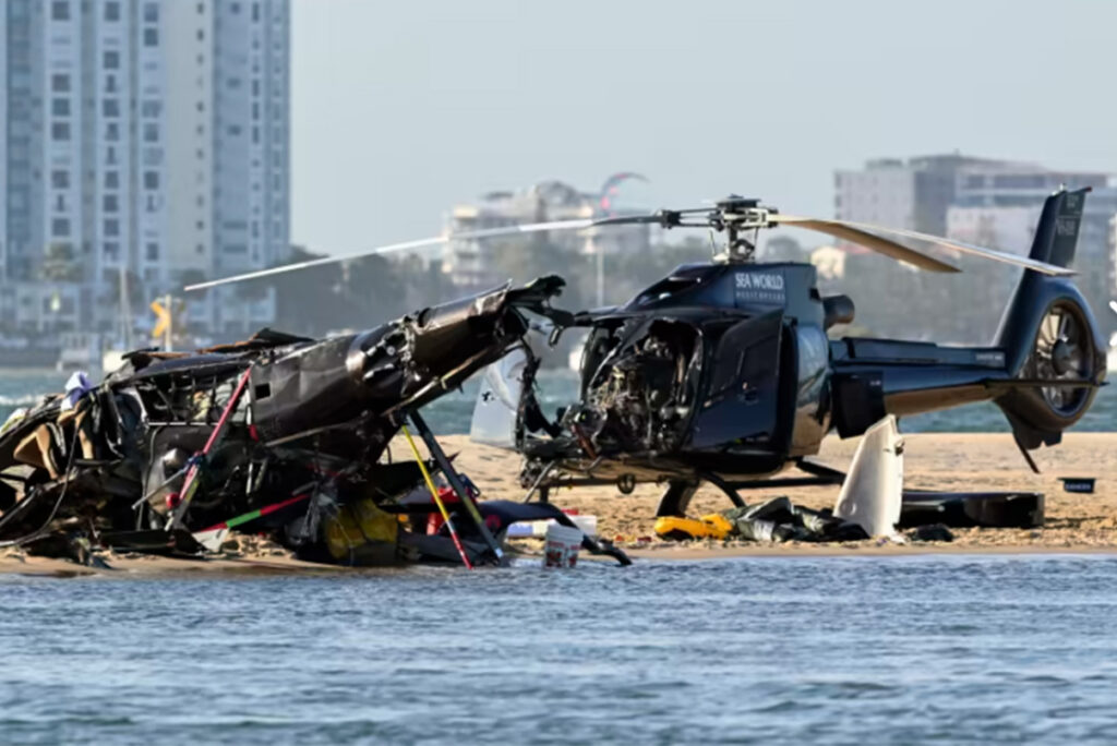 Sea World Helicopter Crash (Source EPN/Twitter)