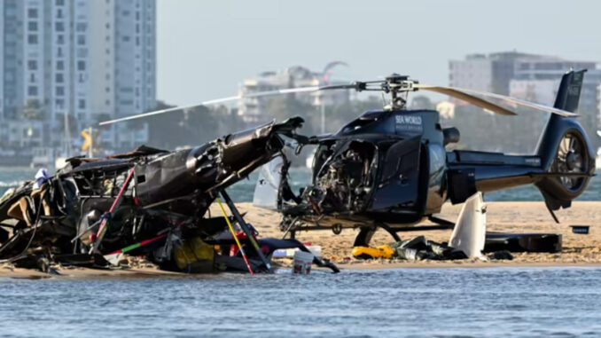 Sea World Helicopter Crash (Source EPN/Twitter)