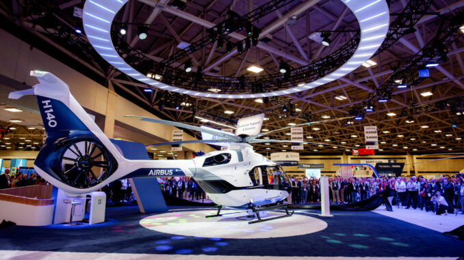 The Airbus H140 was unveiled at VERTICON