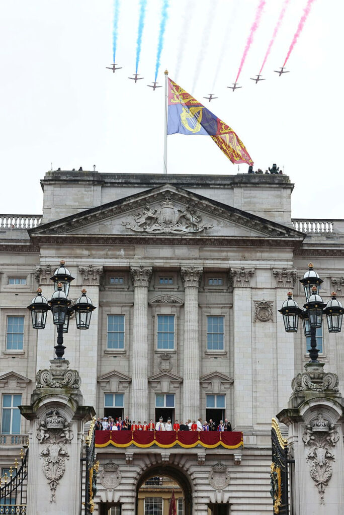 Red Arrows pass over Buckingham Palace (Image: Crown Copyright 2023)