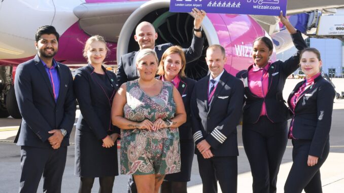 Wizz Air hits 65 million passenger mark at London Luton
