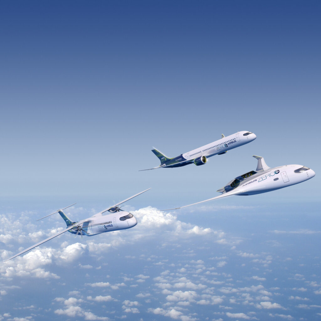 Airbus ZEROe concept aircraft