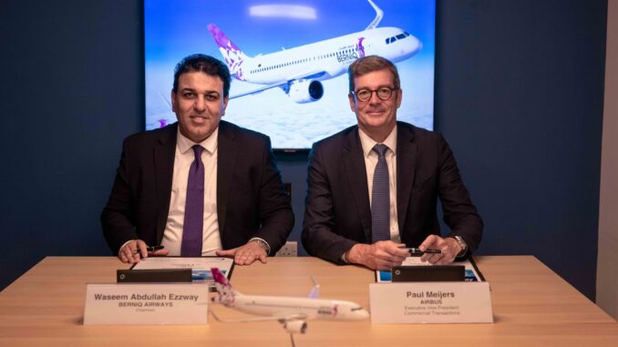 Berniq Airways signs an order for six A320neos