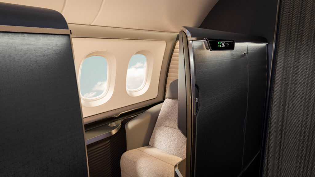 British Airways new first class seat