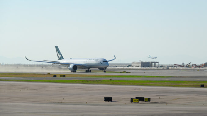 Cathay Pacific Flight CX8333 was the first aircraft to take-off from the newly reconfigured centre runway heralding the start of 3RS